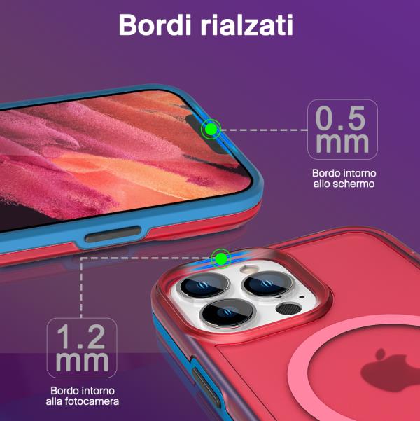 Puro Cover Impact Mag per iPhone 13 Consegna Veloce