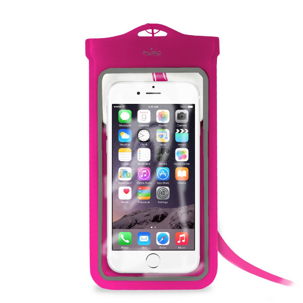 Puro Custodia WATERPROOF fino a 6″ – ideale per iPhone 14 Pro Presa