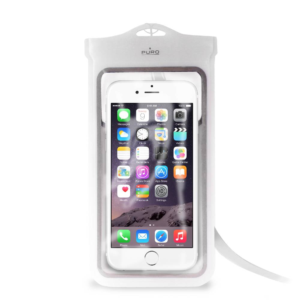 Puro Custodia WATERPROOF fino a 6″ – ideale per iPhone 14 Pro Presa