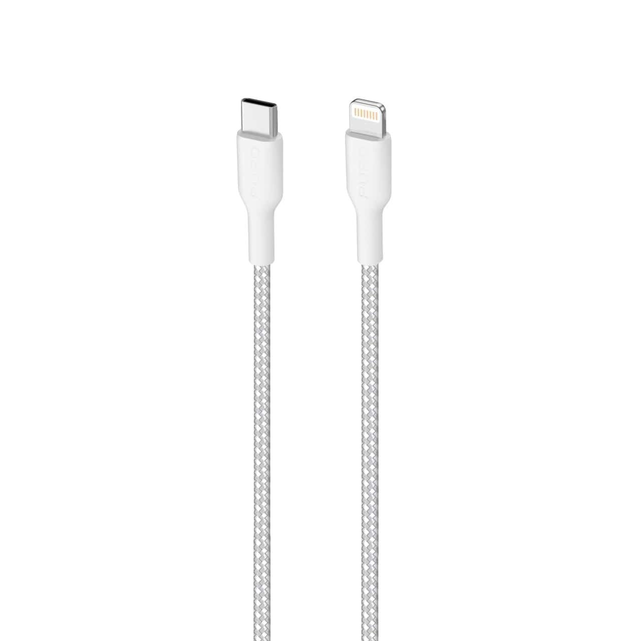 Puro Cavo di ricarica e sincronizzazione Fabric Ultra-Strong 20W da USB-C a Lightning 2 M Sottocosto
