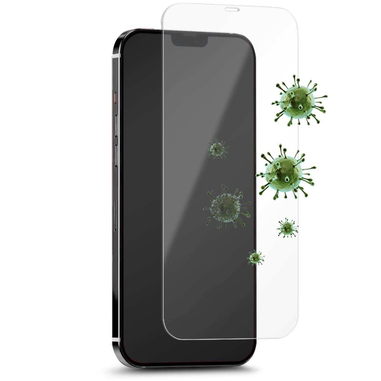 Puro Vetro Temperato Antimicrobico per iPhone 14 Pro Max