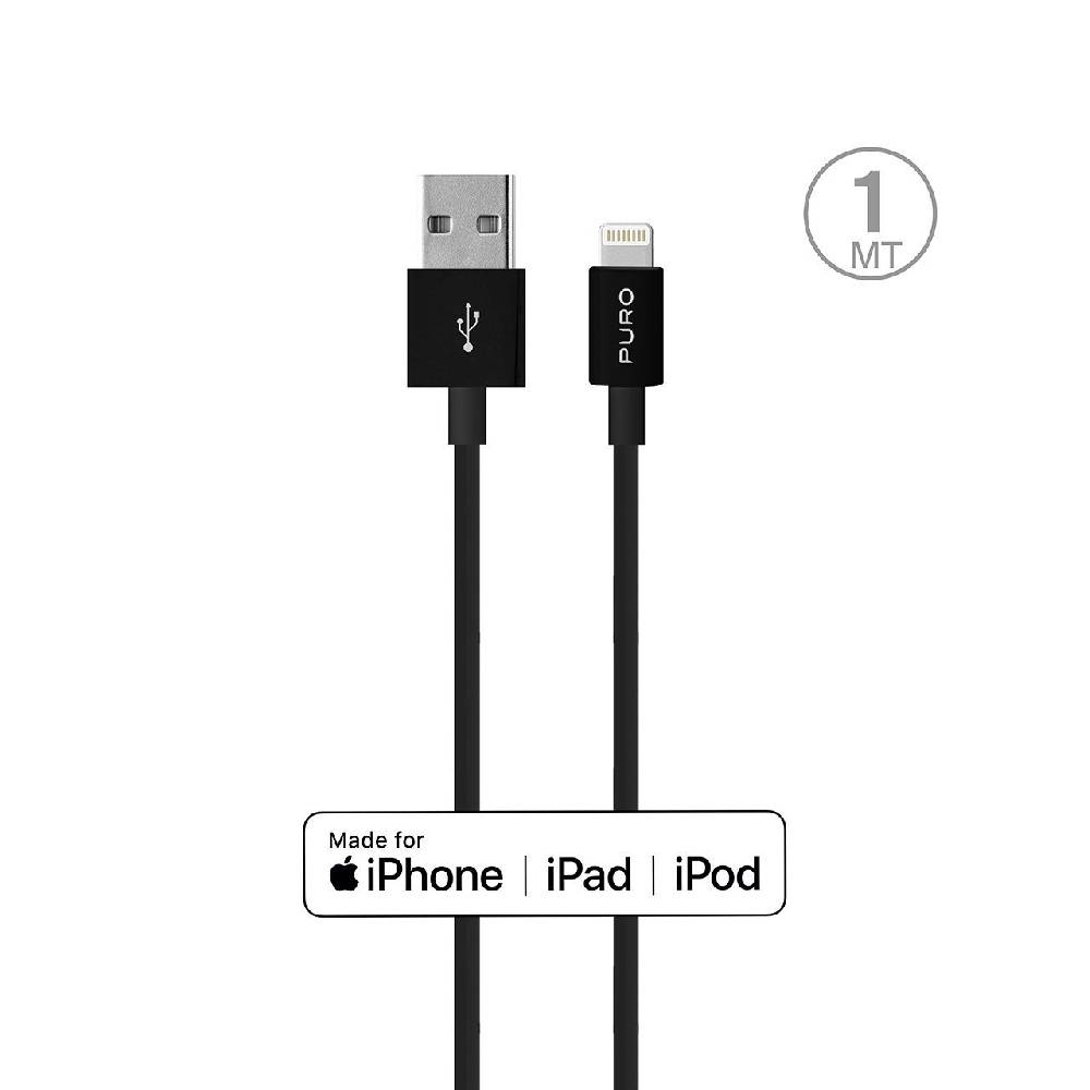 Puro Cavo di ricarica e sincronizzazione da USB-A a Lightning 1 metro