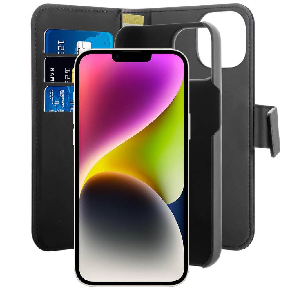 Puro Custodia Wallet MagSafe Detachable per iPhone 14 Plus In Linea