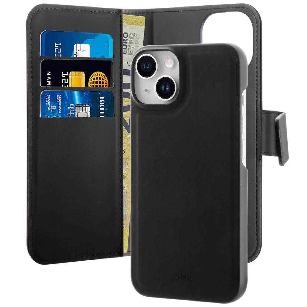 Puro Custodia Wallet MagSafe Detachable per iPhone 14 Plus In Linea