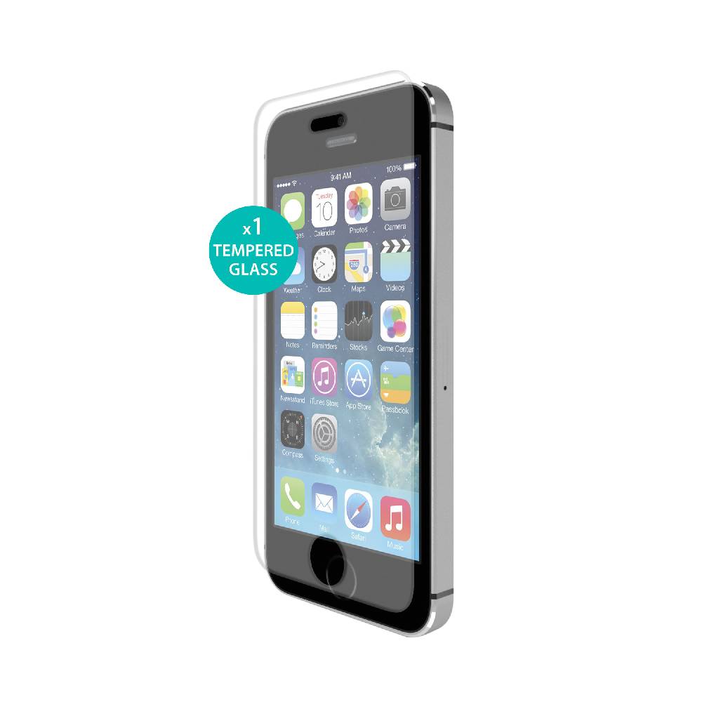 Puro Screen Protector Tempered Glass per iPhone 5/5s/5c/ SE 2016 In Linea