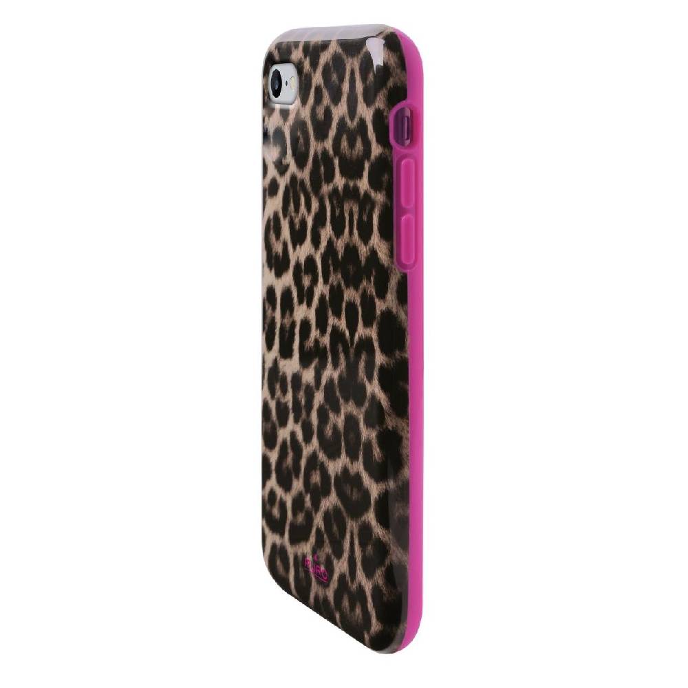 Puro Cover Pink Leopard per iPhone 7, 8, SE 2020 e SE 2022 Black Friday