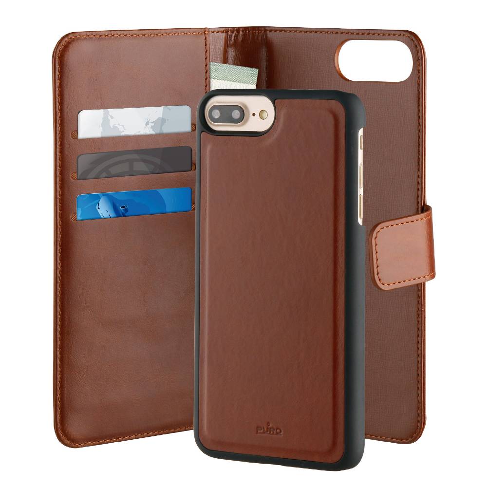Puro Cover Duetto per iPhone 6 Plus/6s Plus/7 Plus/8 Plus Sostegno trimestrale