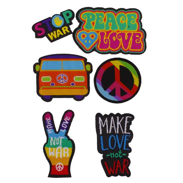 Puro Puro Kit Patch Sticker “Patch Mania” Peace & Love 6pz Negozio