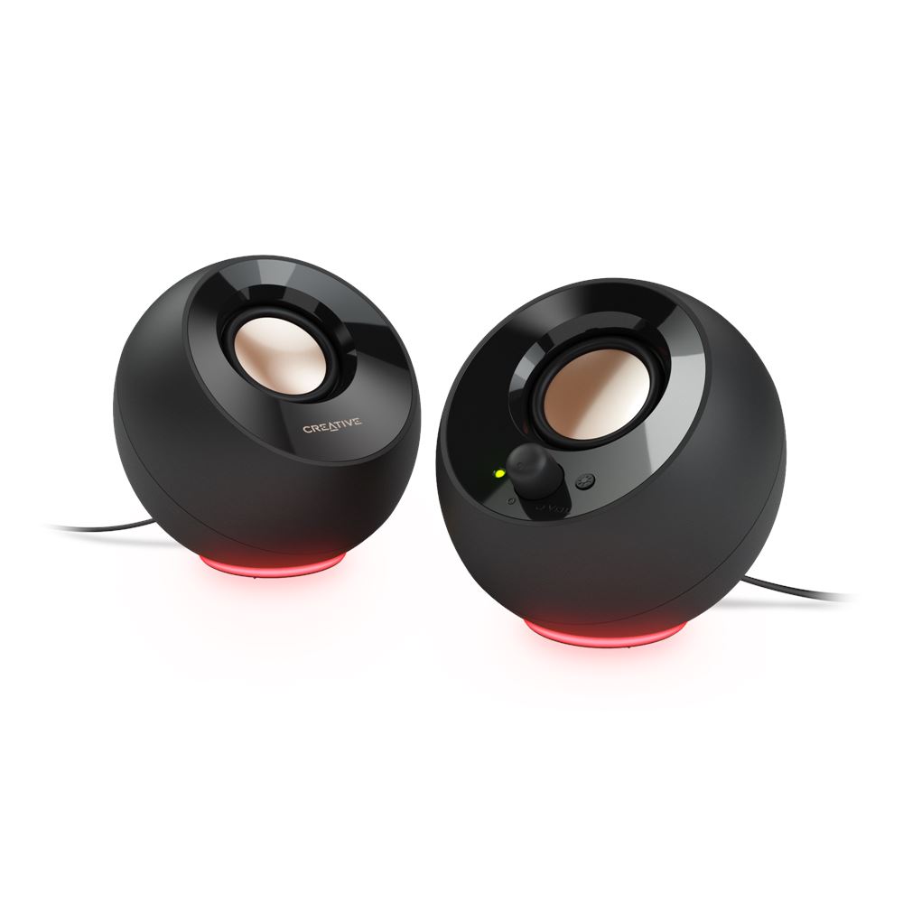 Creative Pebble SE Altoparlanti 2.0 per PC alimentati tramite USB-C con illuminazione RGB