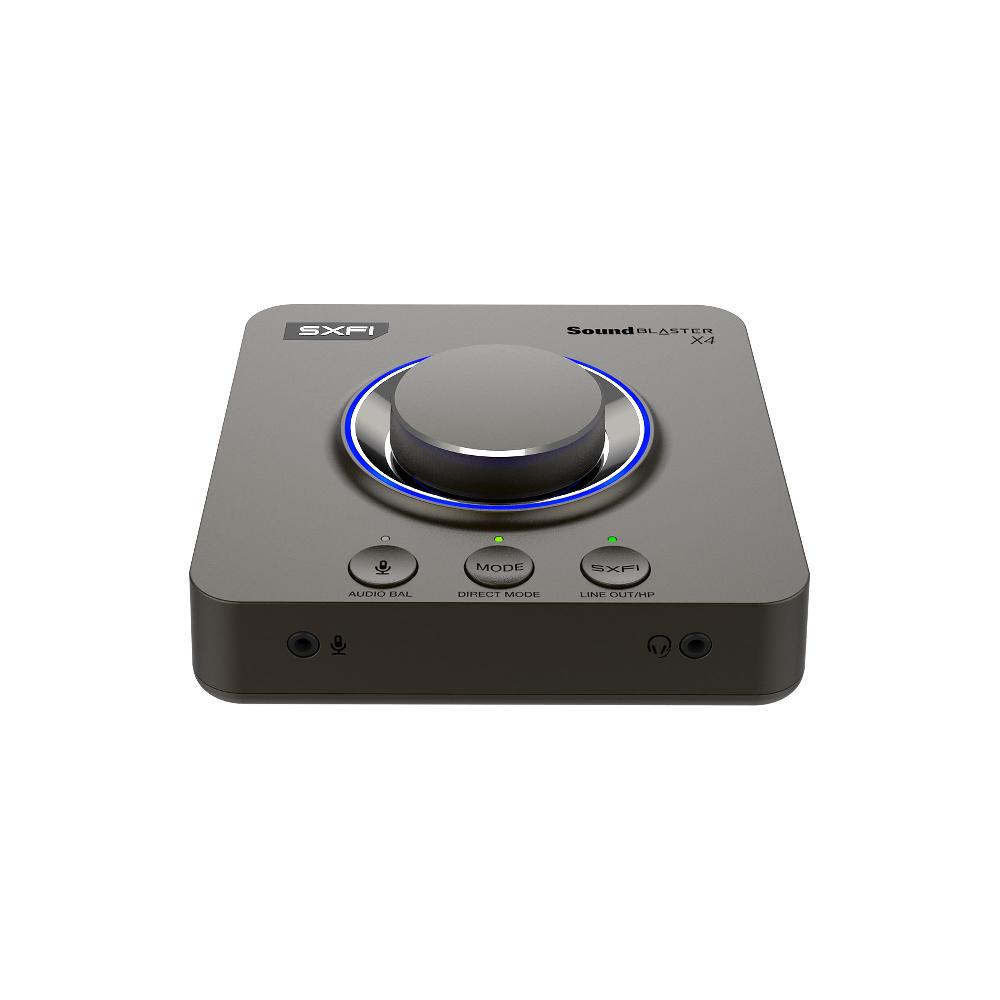Creative Sound Blaster X4 Scheda audio DAC e amplificatore USB esterno 7.1 ad alta risoluzione con tecnologia Super X-Fi® e SmartComms Kit Prezzo Ridotto