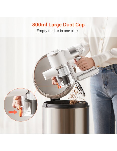Ultenic U10 Pro Aspirapolvere a batteria 400W 27Kpa aspirazione massima filtrazione a 5 strati 115000rpm velocità motore Italy
