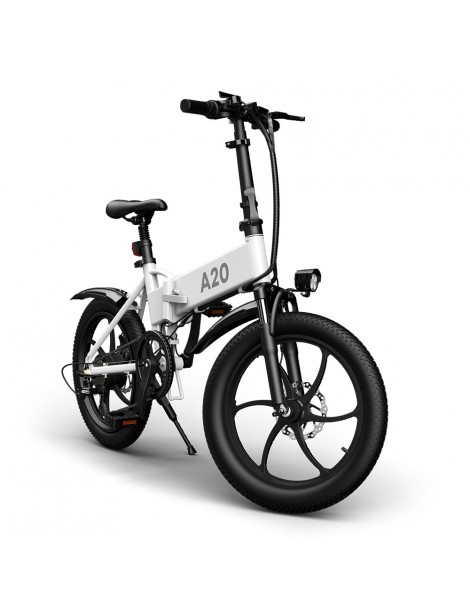 ADO A20+ 250W Bicicletta elettrica pieghevole Telaio Batteria rimovibili agli ioni di litio 10 4 Ah - Bianco Sconto
