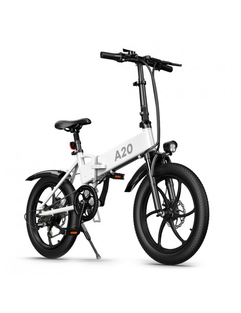 ADO A20+ 250W Bicicletta elettrica pieghevole Telaio Batteria rimovibili agli ioni di litio 10 4 Ah - Bianco Sconto