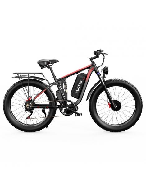 DUOTTS S26 26*4.0in Bici Elettrica Pneumatici 750W*2 Motore 50km/h Velocità Massima 48V 20Ah Samsung Batteria 2025