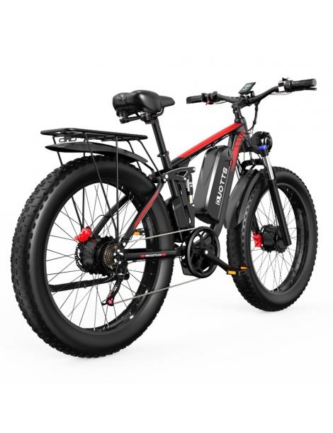DUOTTS S26 26*4.0in Bici Elettrica Pneumatici 750W*2 Motore 50km/h Velocità Massima 48V 20Ah Samsung Batteria 2025
