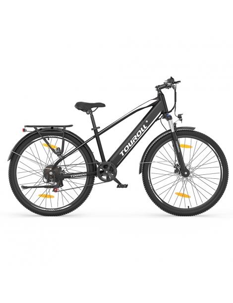 Touroll J1 Bicicletta da trekking con motore da 250W ruote da 27 5" batteria da 561 6Wh autonomia di 100 km Soddisfazione Garantita