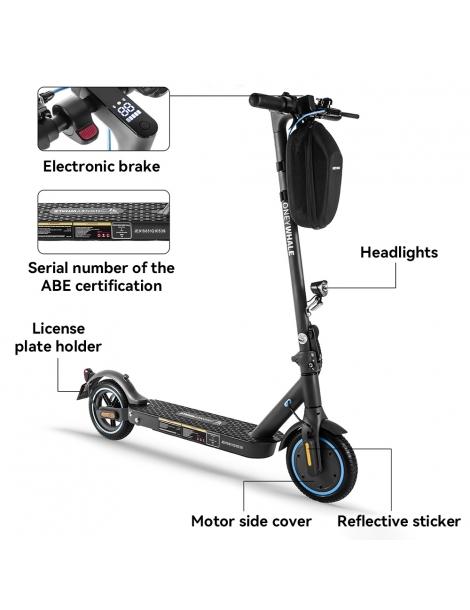 HONEYWHALE E9 con omologazione stradale (ABE) scooter elettrico pieghevole con motore da 350W batteria da 36V 7 5Ah Economico