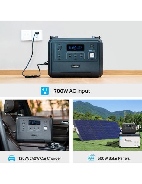 OUKITEL P1201E 960Wh 1200W Stazione di alimentazione portatile batteria LiFePo4 ricarica rapida in 1 5 ore luce LED Prezzo Ridotto