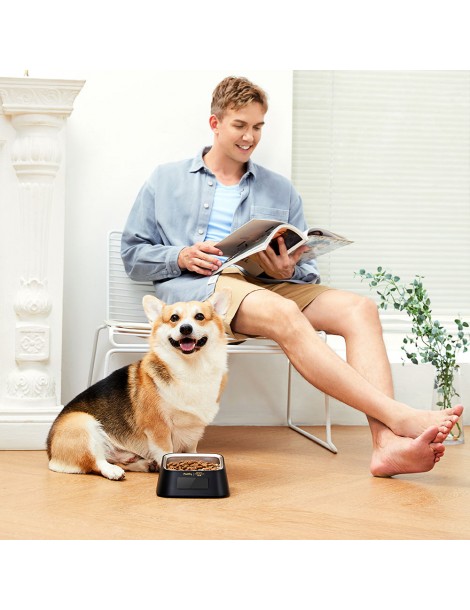 Pawbby Dosatore Intelligente di Cibo per Animali con 4 unità di Pesatura Acciaio Inox 304 Registrazione dei Pasti su App Italia