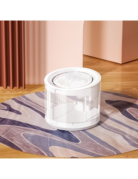 Petree 1.8L Distributore D'acqua Per Animali Domestici Sistema Di Purificazione Impermeabile a 4 Strati Filtrazione Del Pelo In Linea