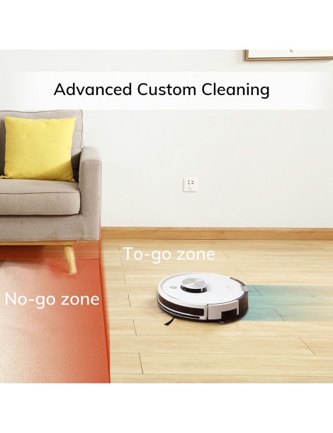 ILIFE L100 Robot Aspirapolvere 2000Pa Aspirazione LDS Navigazione Laser Mop APP Control 450ml Serbatoio Polvere Tappeto Boost Fino Al -60%