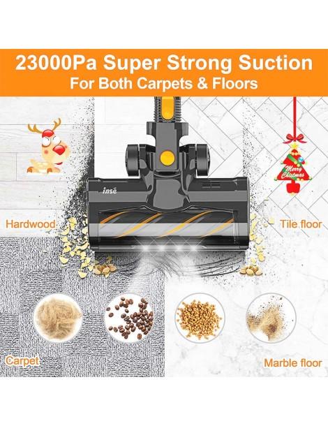 INSE S600 Aspirapolvere a batteria 23KPa Potenza di aspirazione 45min di autonomia massima 2 potenti modalità di aspirazione Offerta
