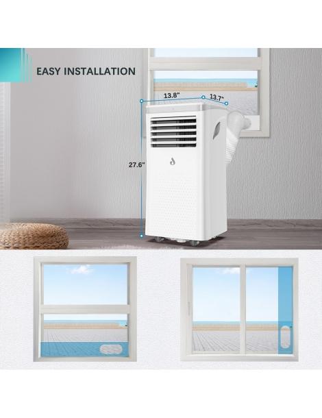 LUKO A011D1-7K 3 in 1 condizionatore d'aria portatile deumidificatore 7000BTU capacità di raffreddamento Saldi