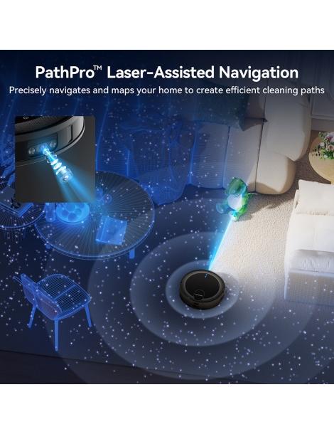 Proscenic X1S Aspirapolvere robot aspirazione 3000Pa Navigazione laser PathPro- Nero Hotsell