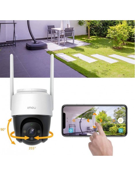 IMOU Cruiser Telecamera di sicurezza per esterni sirena da 110 dB visione notturna a colori telecamera panoramica 1080P IP66 Nuova