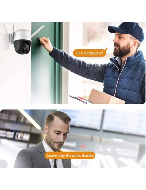 IMOU Cruiser Telecamera di sicurezza per esterni sirena da 110 dB visione notturna a colori telecamera panoramica 1080P IP66 Nuova