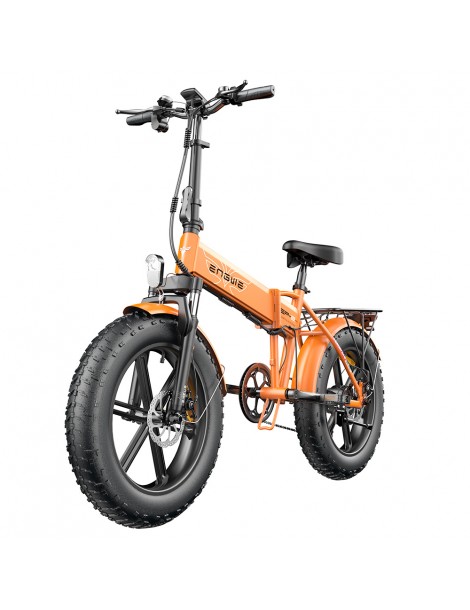 ENGWE EP-2 Pro 20 Pollici Bicicletta Elettrica Pieghevole con Pneumatici Grassi 750W Motore 48V 13Ah LG 2022 Versione –Arancia Nuovo