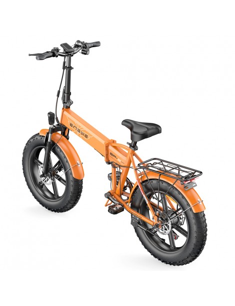 ENGWE EP-2 Pro 20 Pollici Bicicletta Elettrica Pieghevole con Pneumatici Grassi 750W Motore 48V 13Ah LG 2022 Versione –Arancia Nuovo