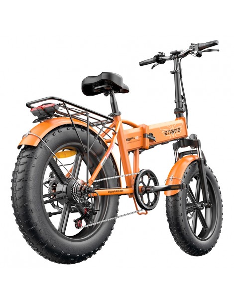 ENGWE EP-2 Pro 20 Pollici Bicicletta Elettrica Pieghevole con Pneumatici Grassi 750W Motore 48V 13Ah LG 2022 Versione –Arancia Nuovo