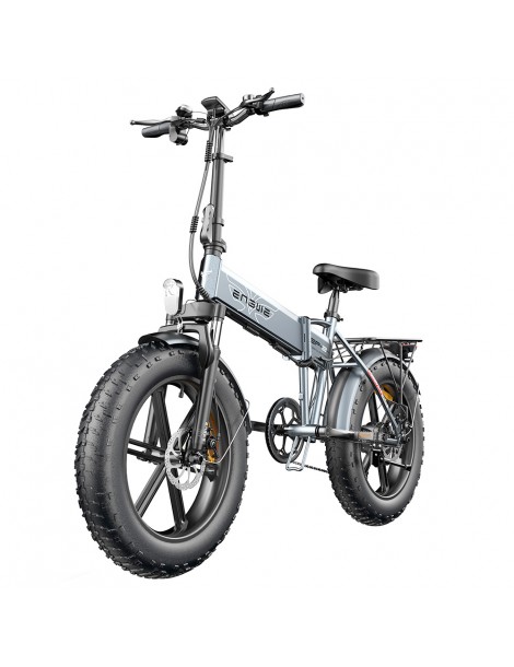 ENGWE EP-2 Pro 20 Pollici Bicicletta Elettrica Pieghevole con Pneumatici Grassi 750W Motore 48V 13Ah LG 2022 Versione–Grigio Qualità