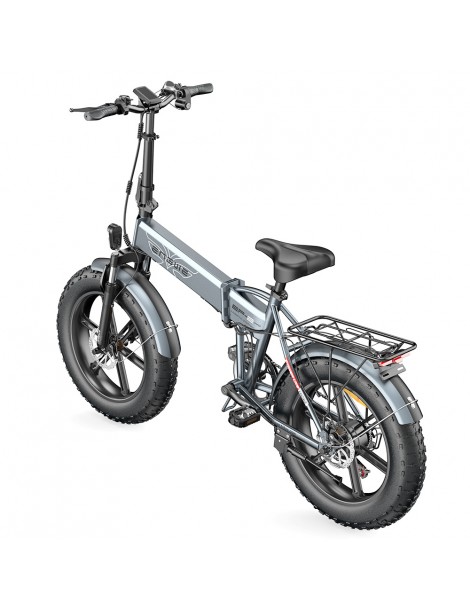 ENGWE EP-2 Pro 20 Pollici Bicicletta Elettrica Pieghevole con Pneumatici Grassi 750W Motore 48V 13Ah LG 2022 Versione–Grigio Qualità