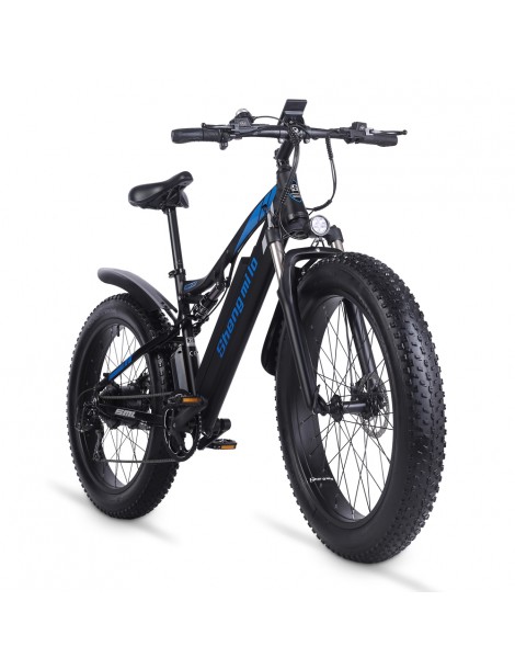 Shengmilo MX03 Bicicletta elettrica 48V 1000W Motore brushless 17Ah Batteria 26 pollici Pneumatici 40km/h – Nero Promozione