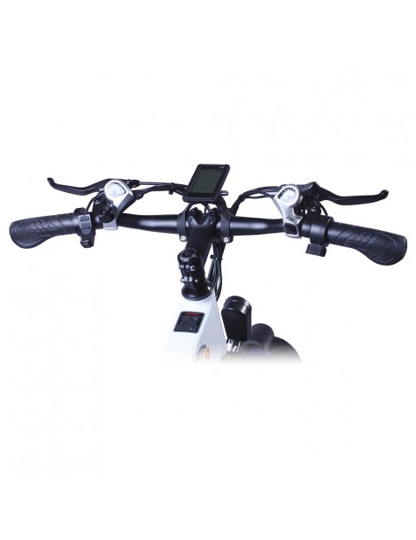 BEZIOR M26 26 Pollici Pneumatici Bicicletta Elettrica Pieghevole - 500W Motore Brushless & 48V 10Ah Batteria - Bianco Negozi Online