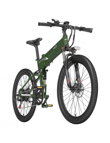 BEZIOR X500 Pro 26 pollici Pneumatici Bicicletta Elettrica Pieghevole 500W Motore - verde militare Fino Al -60%