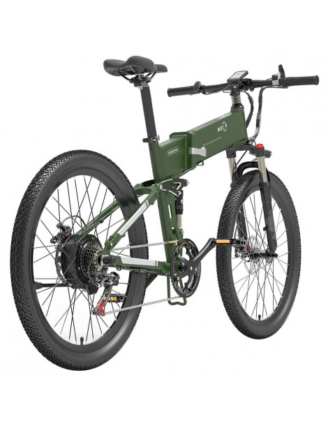 BEZIOR X500 Pro 26 pollici Pneumatici Bicicletta Elettrica Pieghevole 500W Motore - verde militare Fino Al -60%