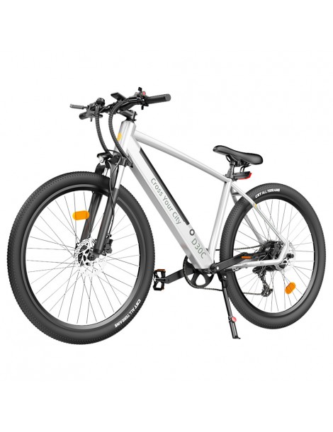 ADO DECE 300C(D30C) Bicicletta Elettrica 27.5in Pneumatico 36V 10.4Ah Batteria 250W Motore Shimano 9 velocità - Argento Shopping Online