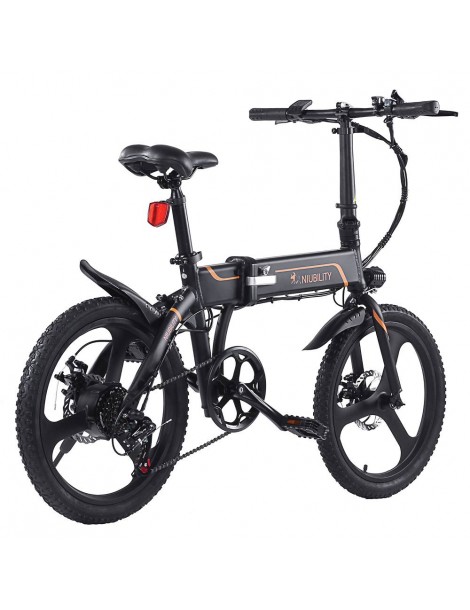 Niubility B20 20 Inch Bicicletta elettrica pieghevole 350W Motore 42V 10.4 Ah Batteria – Nero Presa
