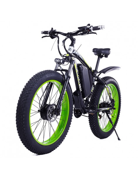 GOGOBEST GF700 26*4.0 Pneumatici Grassi Mountain Bike Elettrica 1000W Motore Brushless 48V 17 5Ah Batteria – Verde Nuovo