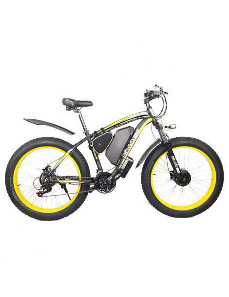 GOGOBEST GF700 26*4.0 Pneumatici Grassi Mountain Bike Elettrica 1000W Motore Brushless 48V 17 5Ah Batteria – Giallo Qualità