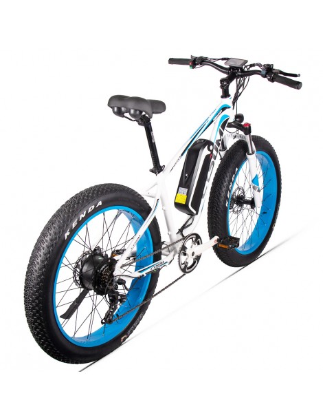 CYSUM M980 Pneumatici Grassi da 26 pollici Bicicletta Elettrica 1000W Motore Brushless 17Ah Batteria rimovibile - Nero Blu Vendita