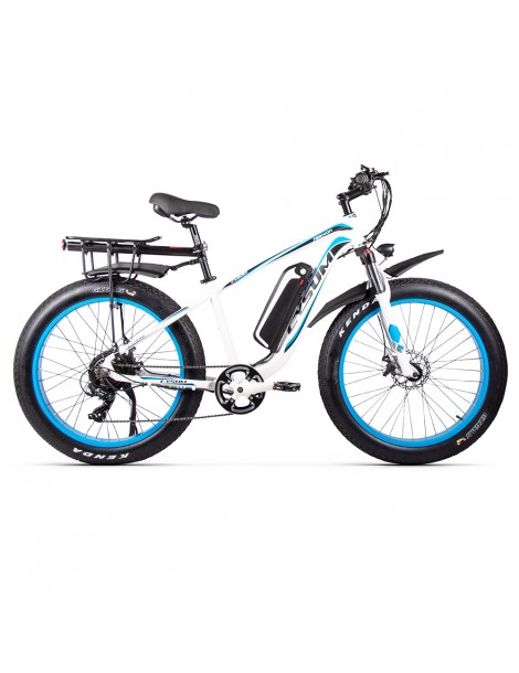 CYSUM M980 Pneumatici Grassi da 26 pollici Bicicletta Elettrica 1000W Motore Brushless 17Ah Batteria rimovibile - Nero Blu Vendita