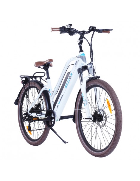 Bezior M2 Pro Ciclomotore elettrico 500W Motore 12.5Ah Batteria-Bianco Spedizione Gratuita