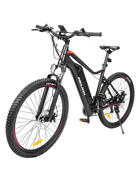 WELKIN WKEM001 Bicicletta elettrica da montagna motore senza spazzole da 250W batteria da 36V 10.4Ah - Nero e Rosso Qualità Garantita