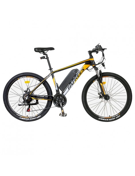 FAFREES Bici elettrica da 26 pollici 250 W con batteria agli ioni di litio da 36 V 10 Ah SHIMANO 21 velocità-Nero Consegna Veloce