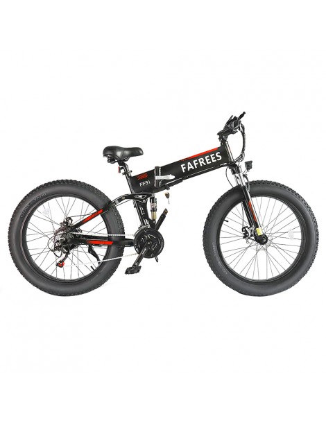 FAFREES FF91 26 Pollici Pneumatici Grassi Mountain Bike Elettrica Pieghevole Motore 1000W e Batteria 499Wh 10Ah - Nero Shopping Online