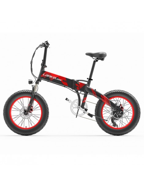LANKELEISI X2000PLUS 10.4Ah 48V 1000W Ciclomotore Elettrico Bici Pieghevole Sottocosto